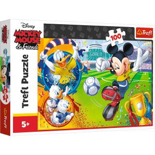 Puzzle Trefl Disney Mickey Mouse, Mickey pe terenul de sport 100 piese