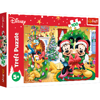 Puzzle Trefl Disney Mickey Mouse, Magia Craciunului 100 piese