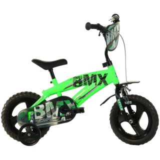 Bicicleta copii Dino Bikes 12' BMX negru si verde