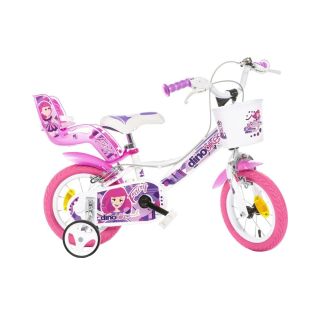 Bicicleta copii Dino Bikes 12' Fairy alb