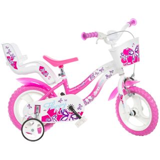 Bicicleta copii Dino Bikes 12' Flappy roz
