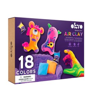 Set de Creatie Air Clay, Okto, 18 culori