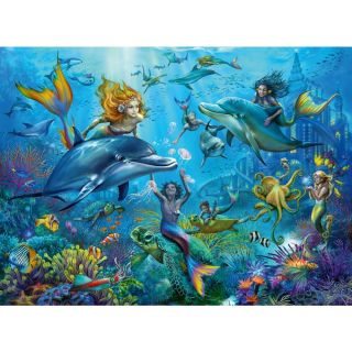 Puzzle sirene si delfini 100 piese