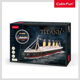 Cubic Fun - Puzzle 3D Led Titanic 266 Piese CUL521h