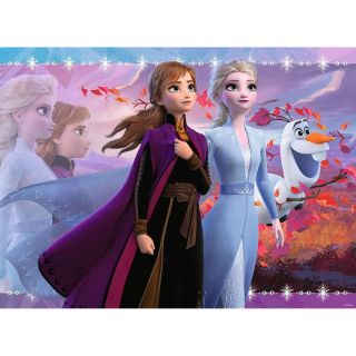 Puzzle Frozen II Elsa&Anna, 100 Piese