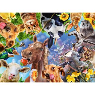 Puzzle Portret Cu Animale, 200 Piese