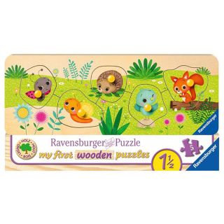 Puzzle Ravensburger Lemn Animalute 5 Piese RVSPC03122