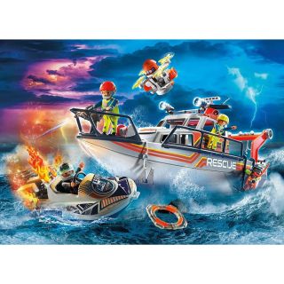 Playmobil Ambarcatiune de salvare cu personal PM70140
