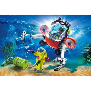 Playmobil Expeditori subacvatici cu submarin cu clesti PM70142