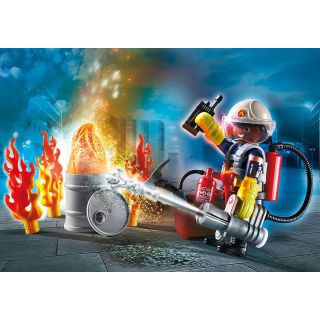 Playmobil - Set Cadou Pompier De Salvare