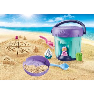 Playmobil 1.2.3 Sand Galetusa cu accesorii prajituri PM70339