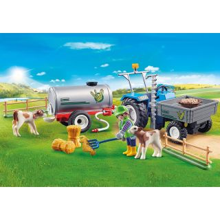 Playmobil - Tractor Cu Rezervor De Apa