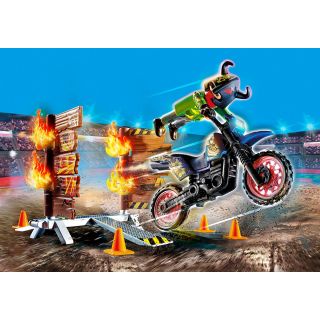 Stunt Show - Motocicleta Cu Perete De Foc