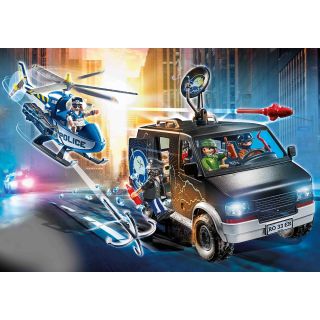 Playmobil Elicopter de politie in urmarirea dubei PM70575