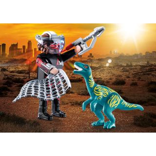 Playmobil Set 2 Figurine - Dinozaur SI Cercetator PM70693 