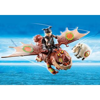 Playmobil - Dragons Cursa Dragonilor: Fishlegs Si Meatlug