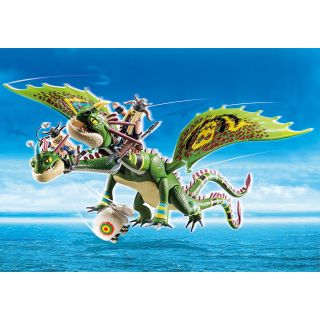 Playmobil - Dragons Cursa Dragonilor: Raffnut Si Tuffnut Cu Barf Si Belch