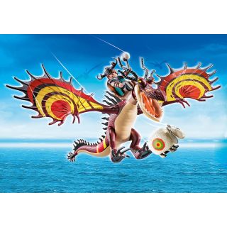 Playmobil - Dragons Cursa Dragonilor: Snotlout Si Hookfang