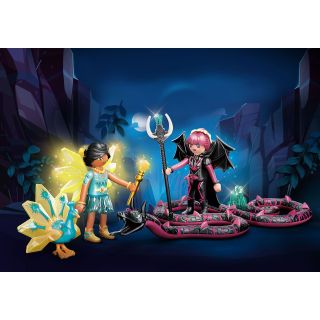 Playmobil Ayuma Crystal Fairy Si Bat Fairy Cu Animalul De Suflet PM70803