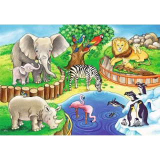 Puzzle Zoo, 2X12 Piese