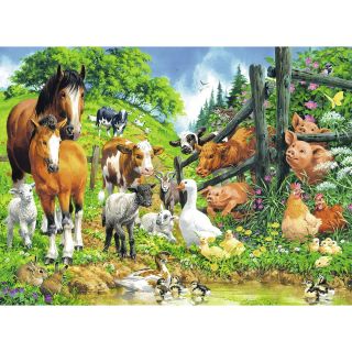 Puzzle Adunarea Animalelor, 100 Piese