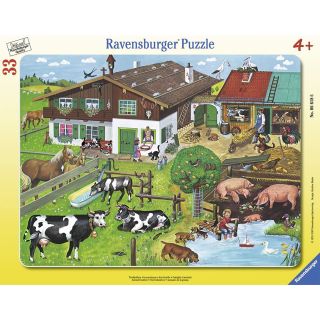 Puzzle Familii De Animale, 33 Piese