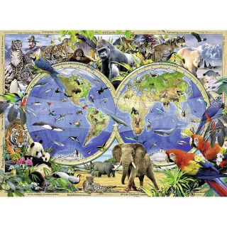 Puzzle Lumea Animalelor, 300 Piese
