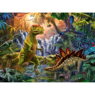 Puzzle Oaza Dinozaurilor, 100 Piese