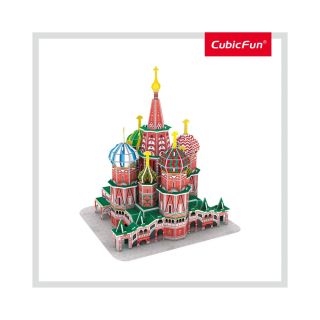 Cubic Fun - Puzzle 3D Catedrala St. Basil (Nivel Mediu 92 Piese) CUC239h