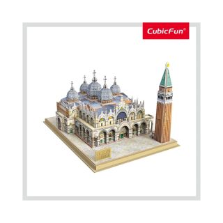 Cubic Fun - Puzzle 3D+Brosura-Piata San Marco 107 Piese CUDS0980h