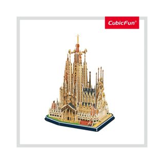 Cubic Fun - Puzzle 3D+Brosura-Sagrada Familia 184 Piese CUDS0984h