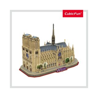 Cubic Fun - Puzzle 3D+Brosura-Notre Dame Paris 128 Piese CUDS0986h