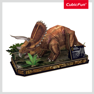 Cubic Fun - Puzzle 3D Triceratops 44 Piese CUDS1052h