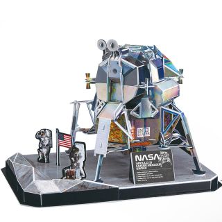 Cubic Fun - Puzzle 3D Nasa - Modulul Lunar Apollo 11, 93 Piese CUDS1058h