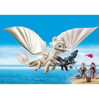 Playmobil Dragons Light Fury si Copii PM70038