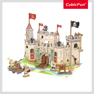 Cubic Fun - Puzzle 3D Castelul Piratilor 183 Piese CUP833h
