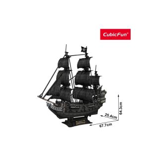 Cubic Fun - Puzzle 3D Nava Mare Queen Anne 328 Piese CUT4018h