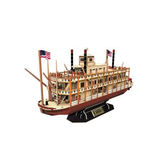 Cubic Fun - Puzzle 3D Nava Mississippi Steamboat Usa 142 Piese CUT4026h
