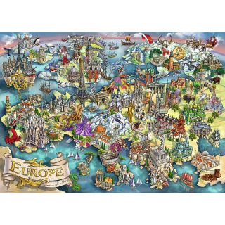 Puzzle Minunile Europei, 1000 Piese