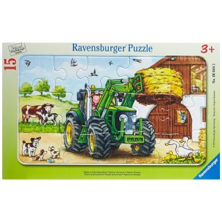 Puzzle Tractor la ferma 15 piese Ravensburger  