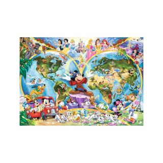 Puzzle Harta Lumii Disney, 1000 Piese