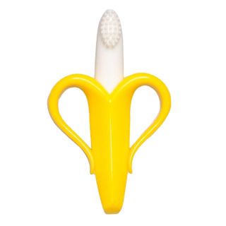 Jucarie pentru dentitie si periuta de dinti Coccorito banana