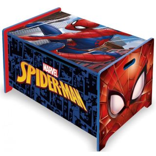 Ladita din lemn pentru depozitare jucarii Spiderman Arditex 
