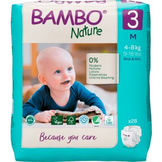 Bambo Nature Eco-Friendly scutece Midi 4-8 kg (Marimea 3) 28 buc.