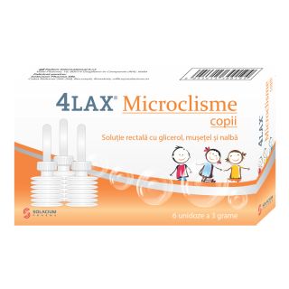 4Lax - Microclisme copii - 6 unidoze x 3 g
