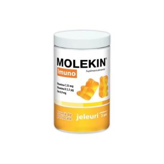 Molekin Imuno cu Aroma de Portocale 60 jeleuri Zdrovit