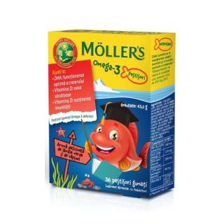 Moller’s Omega-3 pestisori gumati