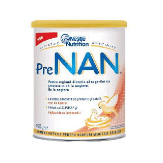 Lapte praf Pre Nan LC Pufa Nestle 400g