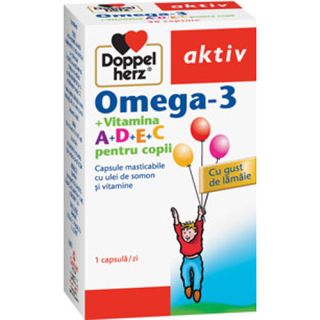 Omega 3 + Vitamine pentru copii Doppelherz aktiv 