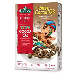 Orgran – cerculete cu cacao itsy bitsy cocoa o’s x 300g